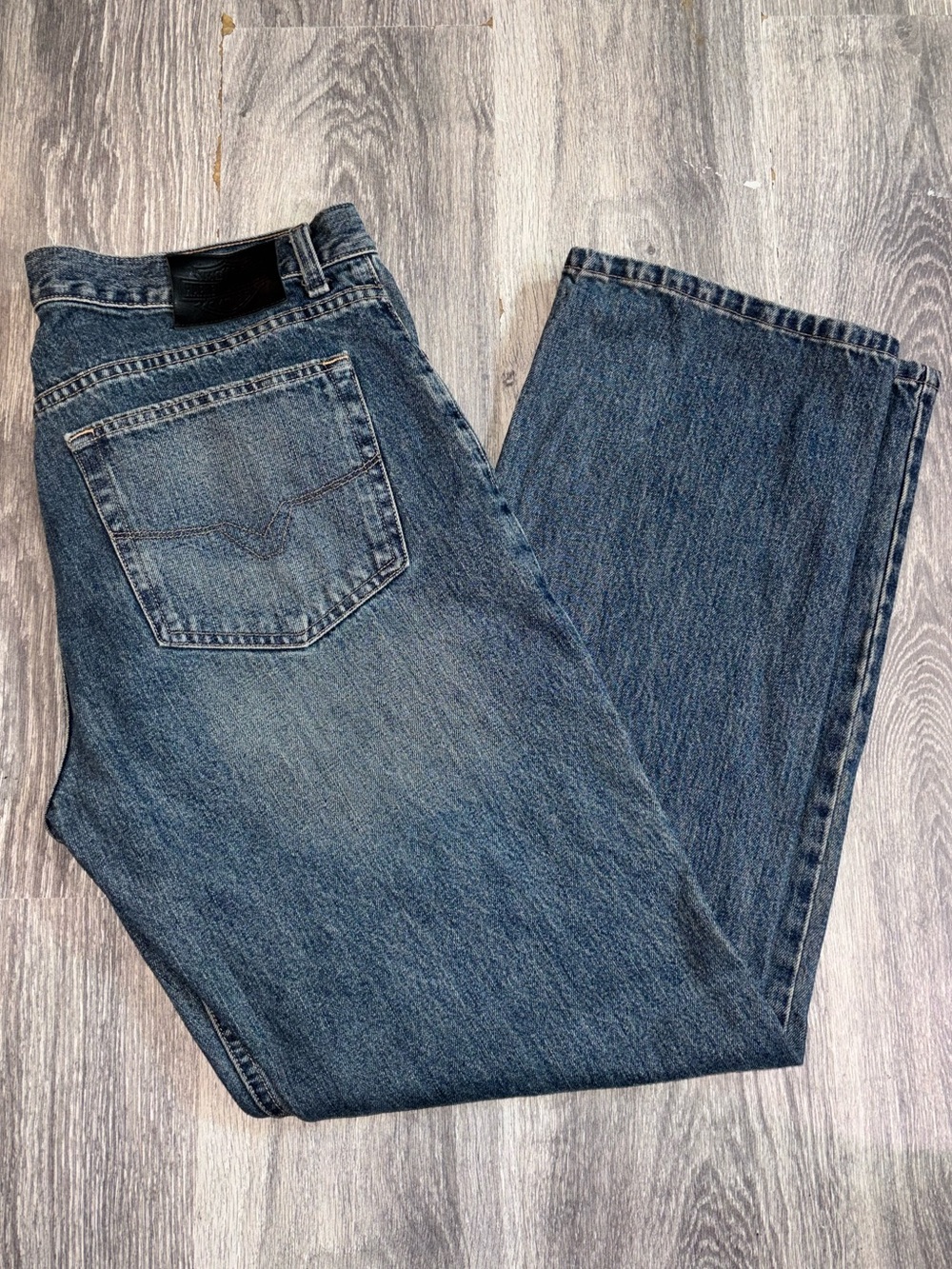 Harley-Davidson bootcut Fit Jeans in Washed Blue